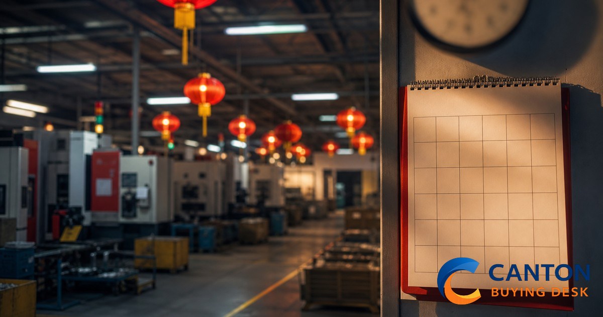 Planificación de fábricas en China para el Año Nuevo Chino: plazos, materiales y control de calidad — portada del artículo