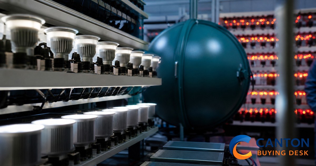 Auditoría de fábrica de iluminación LED en China: LM80, controlador y quemador — portada del artículo